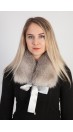 Grey fox fur collar - neck warmer